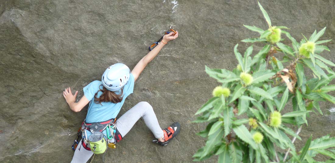 Sina Goetz dans la Vallée d'Aoste (Photo Thomas Wälti)